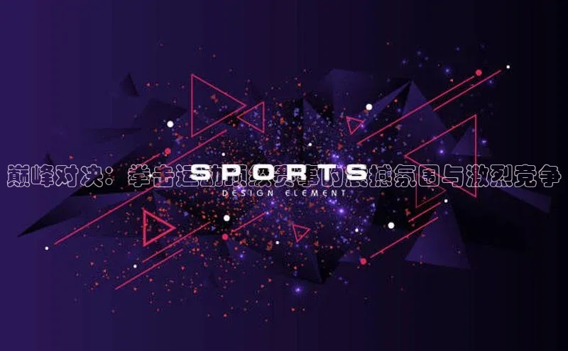 巅峰对决：拳击运动顶级赛事的震撼氛围与激烈竞争